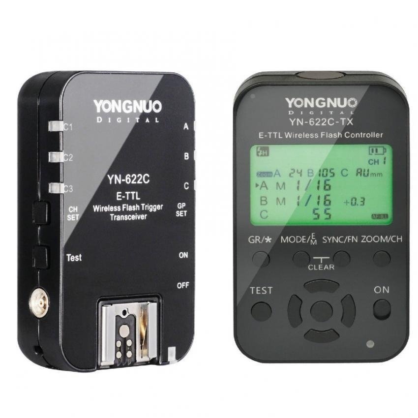 Yongnuo YN-622C + YN-622C-TX Kit TTL Nirkabel HSS Pemicu Flash Forcanon 1200D 1100D 1000D 800D 750D 650D 600D 550D 500D 5D II &-Intl