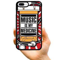 Fashion Muda Penjualan Terlaris Lucu Musik Adalah Obat Saya Pola Kotak Telepon untuk Samsung Galaxy S6 Aktif (Aneka Warna)