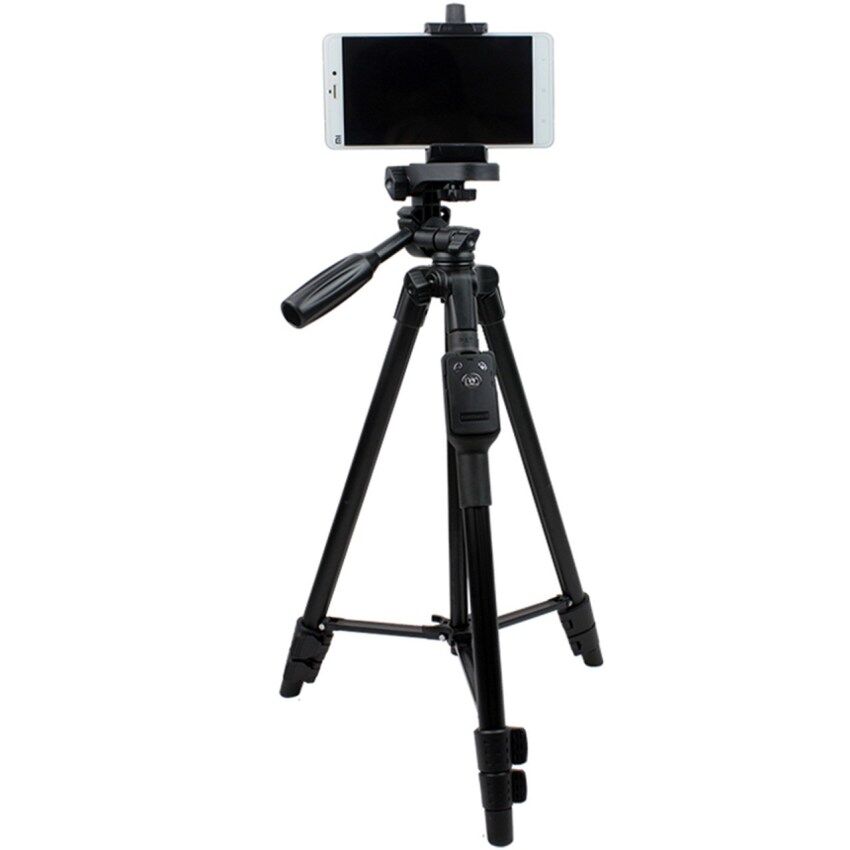 GoTime YunTeng VCT-5208 Bluetooth Tripod For Smartphones And DSLR Camera (Black) - intl