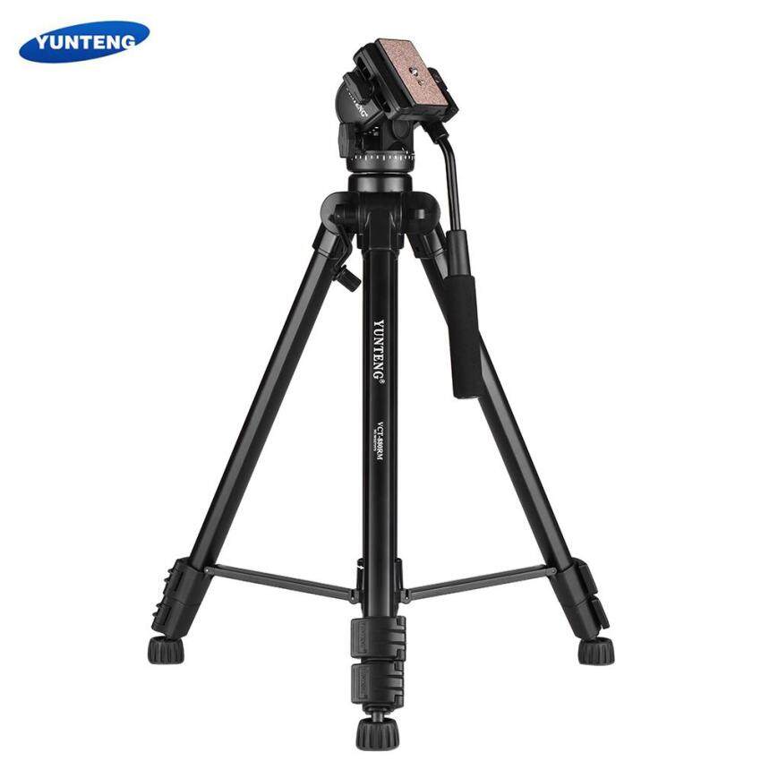 GoTime YUNTENG VCT-880 Portable Aluminum Alloy Tripod 3-Section Telescoping with 2-Way Damping Ball Head for Canon Nikon For Sony DSLR Camera Camcorder Max Load Capacity 5kg - intl