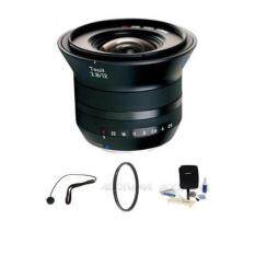 Zeiss 12mm f/2.8 Touit Series for Fujifilm X Series Cameras - Bundle with VU-Sion 67mm UV Multi-Coated Filter, Flashpoint CapKeeper Model CK-2 Lens Cap Leash, Adorama Cleaning Kit