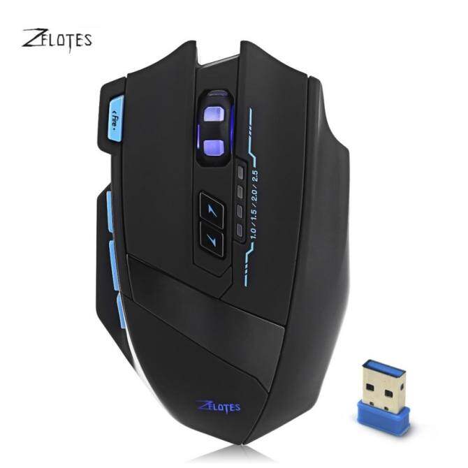 Zelotes f - 15 2500dpi wireless / wired gaming ergonomic designoptical mouse with usb 3.0 receiver
