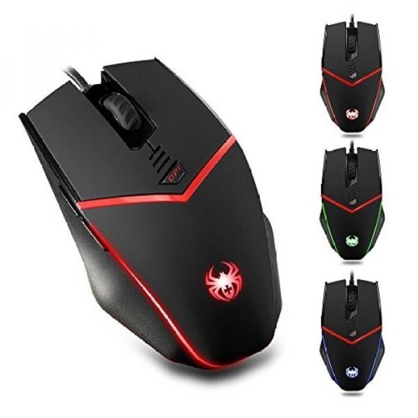 Zelotes Programmable Gaming Mouse.6 Programmable Buttons.Weight Tuning Set.3200DPI Ergonomic Wired Mouse Computer Mice for Gamer PC Laptop Desktop Notebook.Black - intl