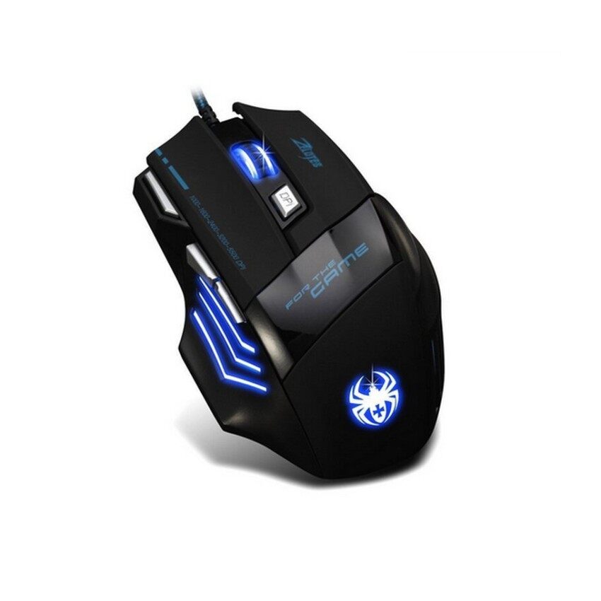 ZELOTES Super Big 5500 DPI Gaming Athletics Wired USB Game Mouse 7Button With Colorful Breathing Lights Support Windows IOS MacSystem - intl