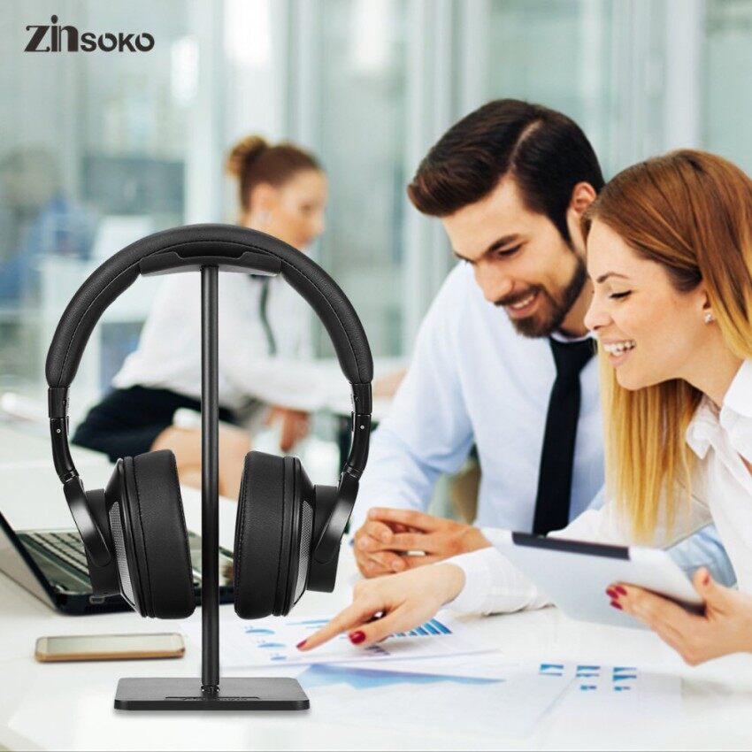 Zinsoko Headphone Dudukan Earphone Yang Dapat Dilepas Penahan Headset Hanger (Hitam)-Intl