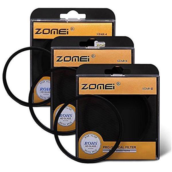 Zomei 77 Mm Star-Efek Cross Starburst Twinkle Lensa Kit + 4 Poin Bintang Filter + 6 Point Bintang filter + 8 Point Bintang Set Filter untuk Canon Nikon-Intl