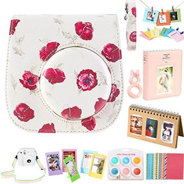 Zubeh? R Bundle Kit F? R Fujifilm Instax Mini 9/8/8 + Instan Kamera, tashce/2 Mini Album/Selfie Objektiv/6 Farben/Riemen/Aufh? ngen Frame/Tisch/Aufkleber. Dari Saika (9 St? CK)-Intl