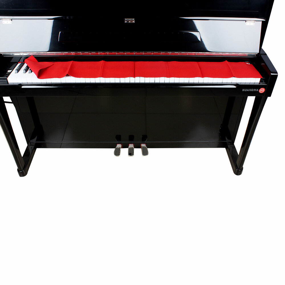Vỏ Bảo Vệ Chống Bụi Bàn Phím Đàn Piano 88 Len Mềm Màu Đỏ