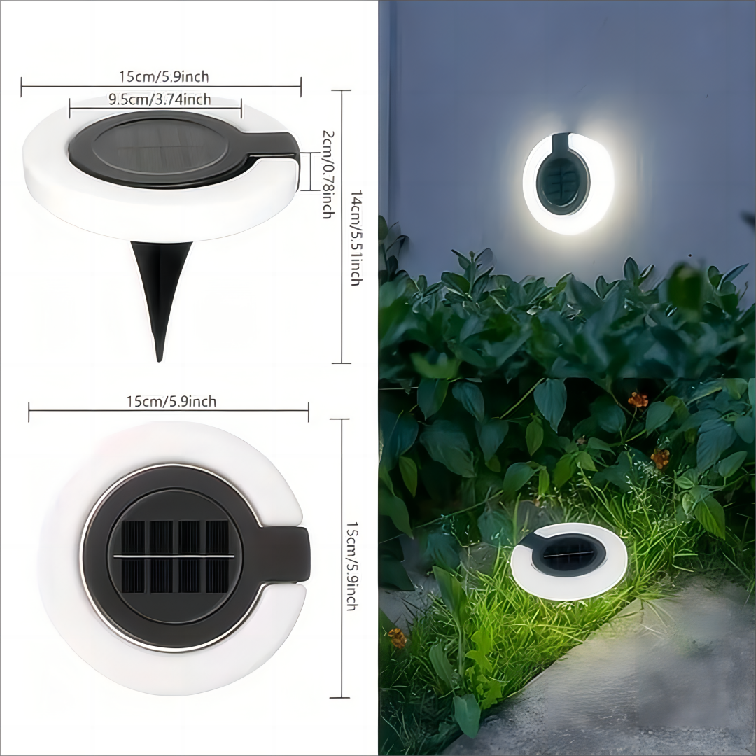 1PC năng lượng mặt trời đèn mặt đất trang trí sân vườn ngoài trời, không thấm nước trong đèn mặt đất, cho chiếu sáng cảnh quan cho lối đi sân trong bãi cỏ
