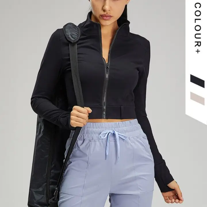 slim fit running jacket