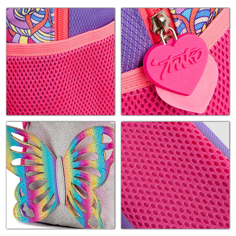 IP 3D Rainbow Butterfly Kids Backpack Cute color elementary school girl's backpack