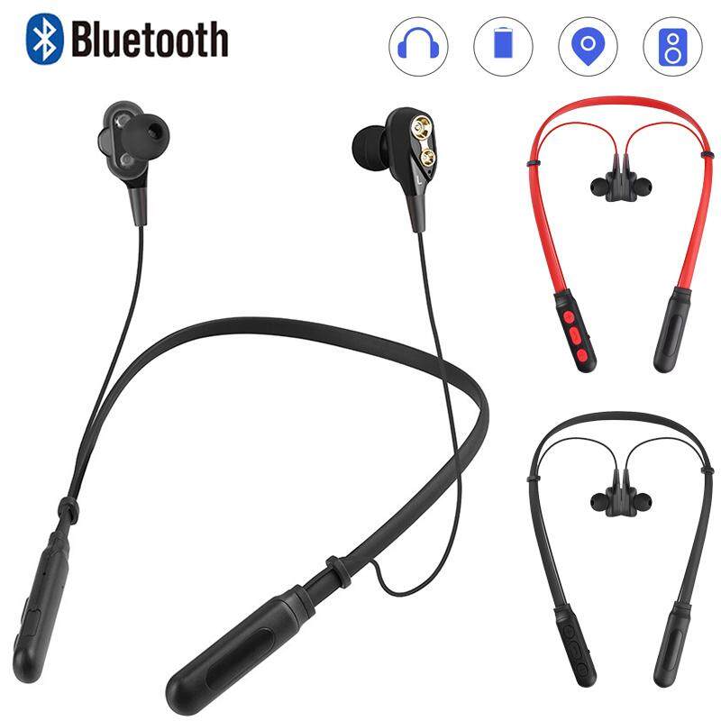 G01 HI FI Earphone Bluetooth dengan Mikrofon untuk Ponsel Driver Ganda Headphone Tanpa Kabel Headset untuk Samsung Komputer PC Musik