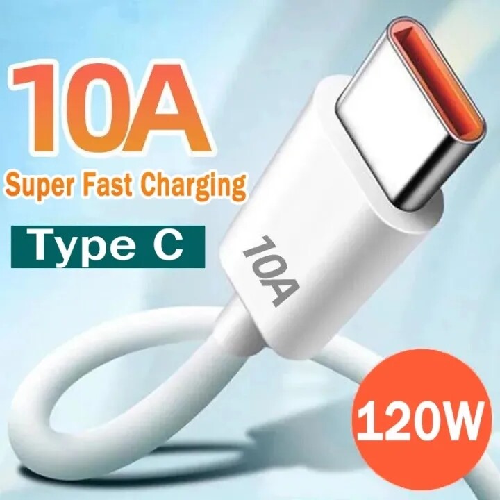 10A High Quality Super Fast Charging Type-C Data Cable Compatible with Xiaomi Huawei Samsung Mobile Phone USB Charging Cables Data 0.25/1/1.5/2M