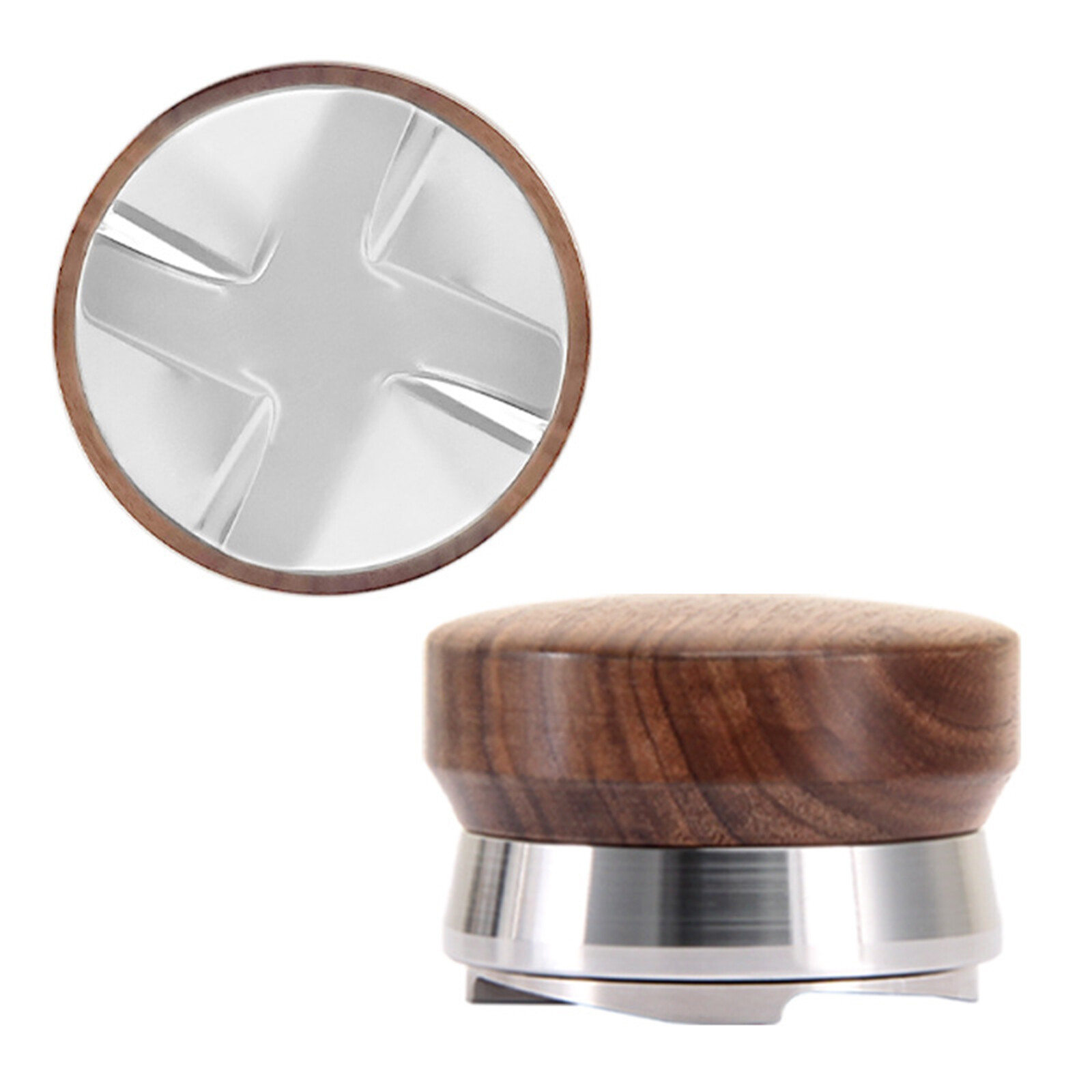 Blesiya Coffee Distributor Leveler Tool Adjustable Height Coffee Tamper