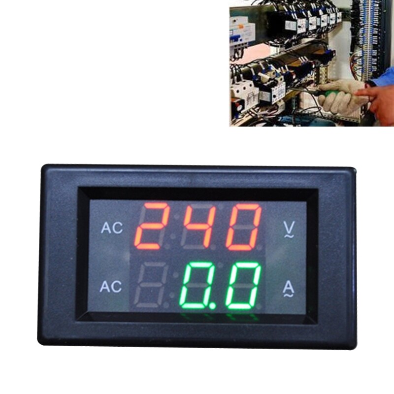 Vôn kế xoay chiều hiển thị kỹ thuật số yb4835va — 500v/50a, thiết bị amp bảng ampe kế vôn kế dòng điện áp, đo điện áp