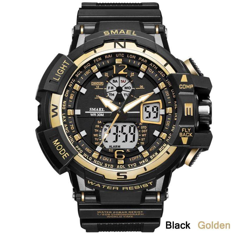 Smael Arloji Olahraga Pria 2019 Jam Pria LED Digital Quartz Jam Tangan Merek Terbaik Pria Merek Mewah Digital-Watch Anti Air Keren Terbaru
