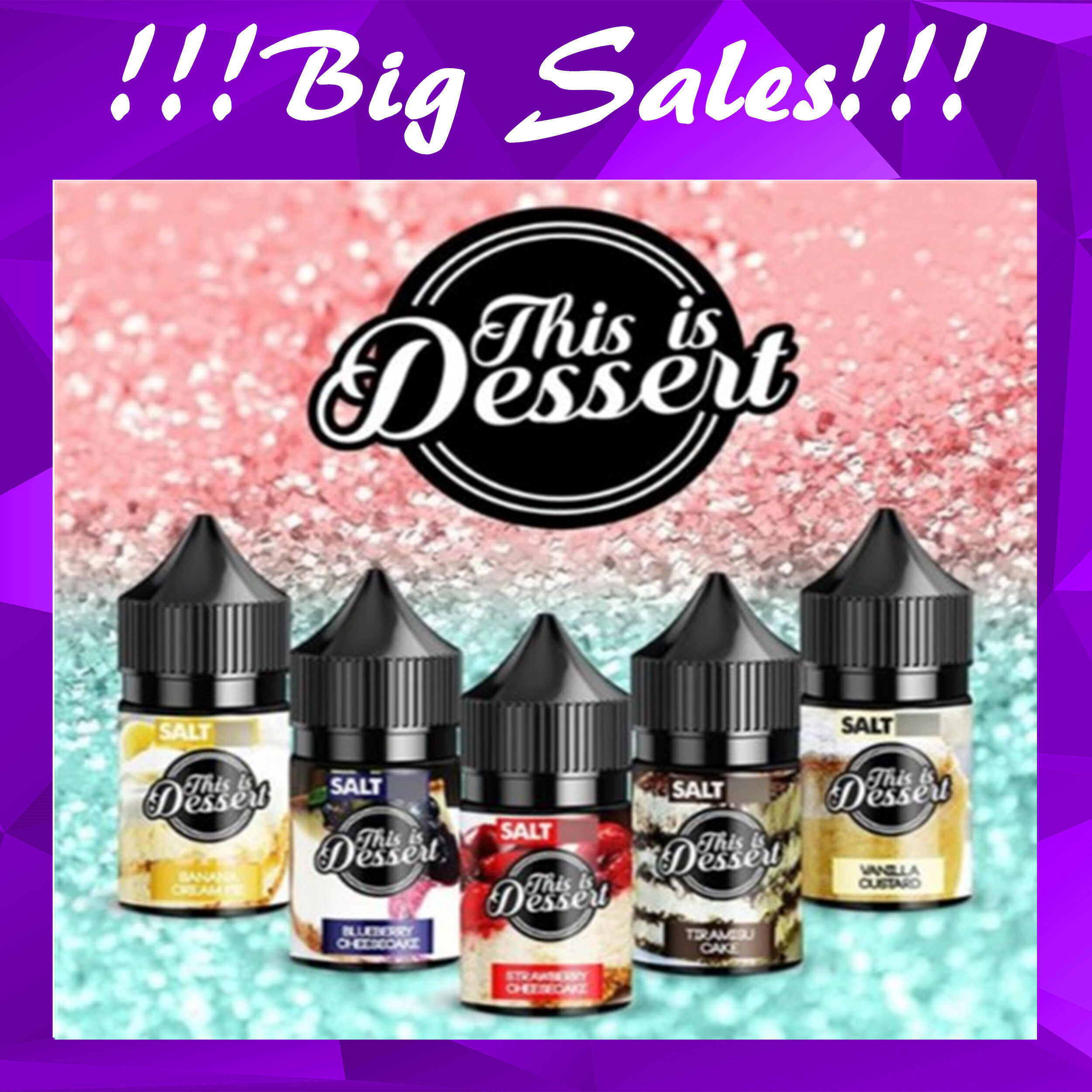 This Is Dessert Salt Creamy Saltnic Flavor Vanilla Custard Strawberry Cheesecake Banana Cream Pie Blueberry Cheesecake Tiramisu Cake Vape Salts 30ml Ejuice Eliquid Ready Stock Lazada