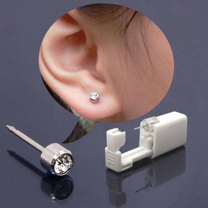 3 cái/bộ phiên bản thứ hai dùng một lần không đau xỏ lỗ tai khỏe mạnh vô trùng công cụ đâm mà không bị dị ứng cho Bông tai thiết bị xỏ lỗ tai