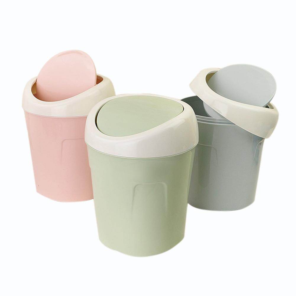 Thùng Rác Nhỏ Để Bàn Có Nắp, Thùng Rác Nhỏ Để Bàn Trong Nhà, Phòng Khách, Đầu Bàn Lật, Nắp Lật Nhỏ, Dùng Cho Gia Đình, Phòng Khách, Máy Tính Để Bàn, Cạnh Giường, Thùng Rác Bằng Nhựa