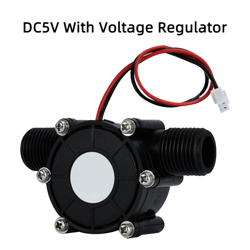 Shockley DC 5V/12V/80V Micro Hydro Generator DC Water Flow Generator Turbine Generator Hydroelectric Tap Water Flow Hydraulic DIY