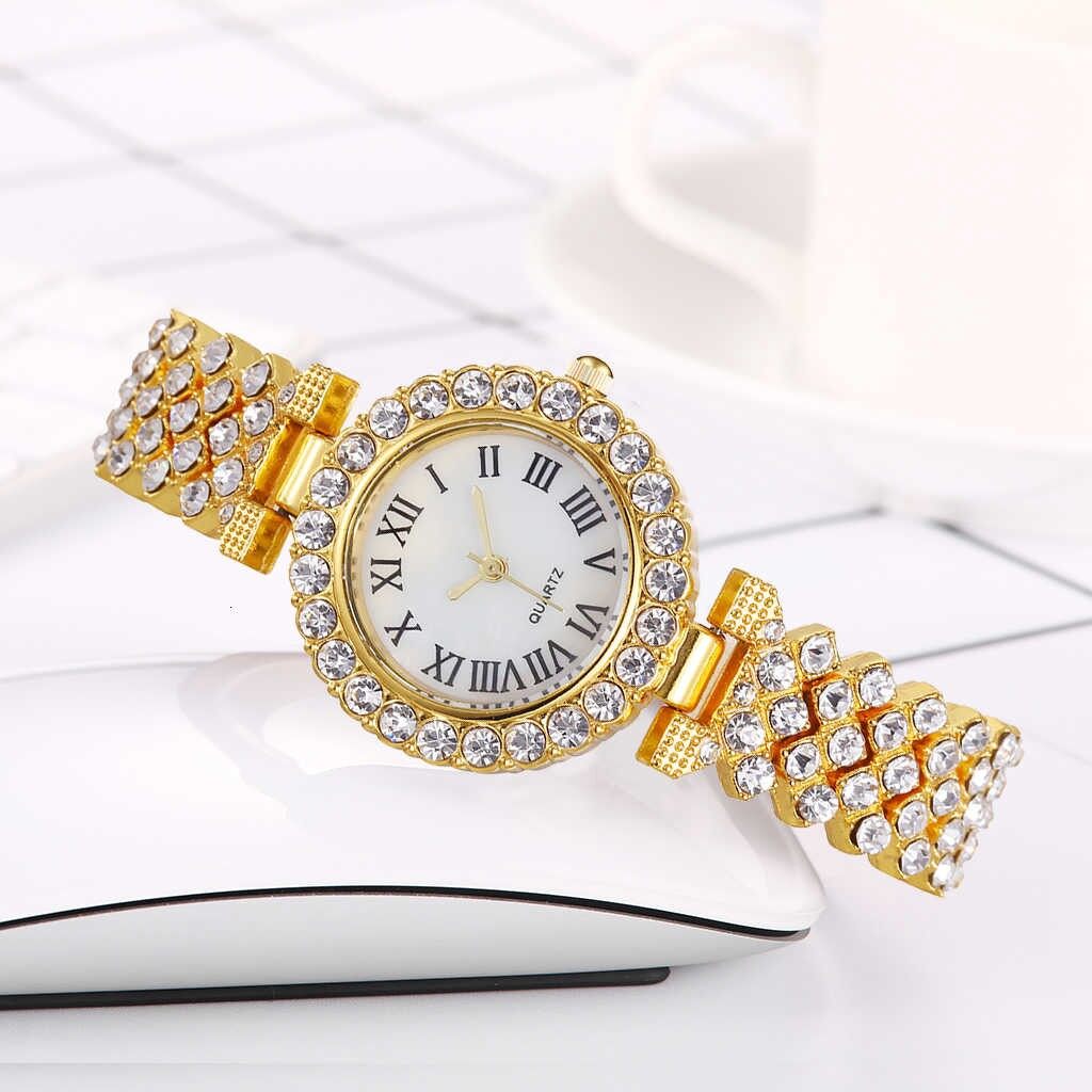 POSHI Luxury Brand Women’s Quartz Watches with Gold Bracelet Waterproof