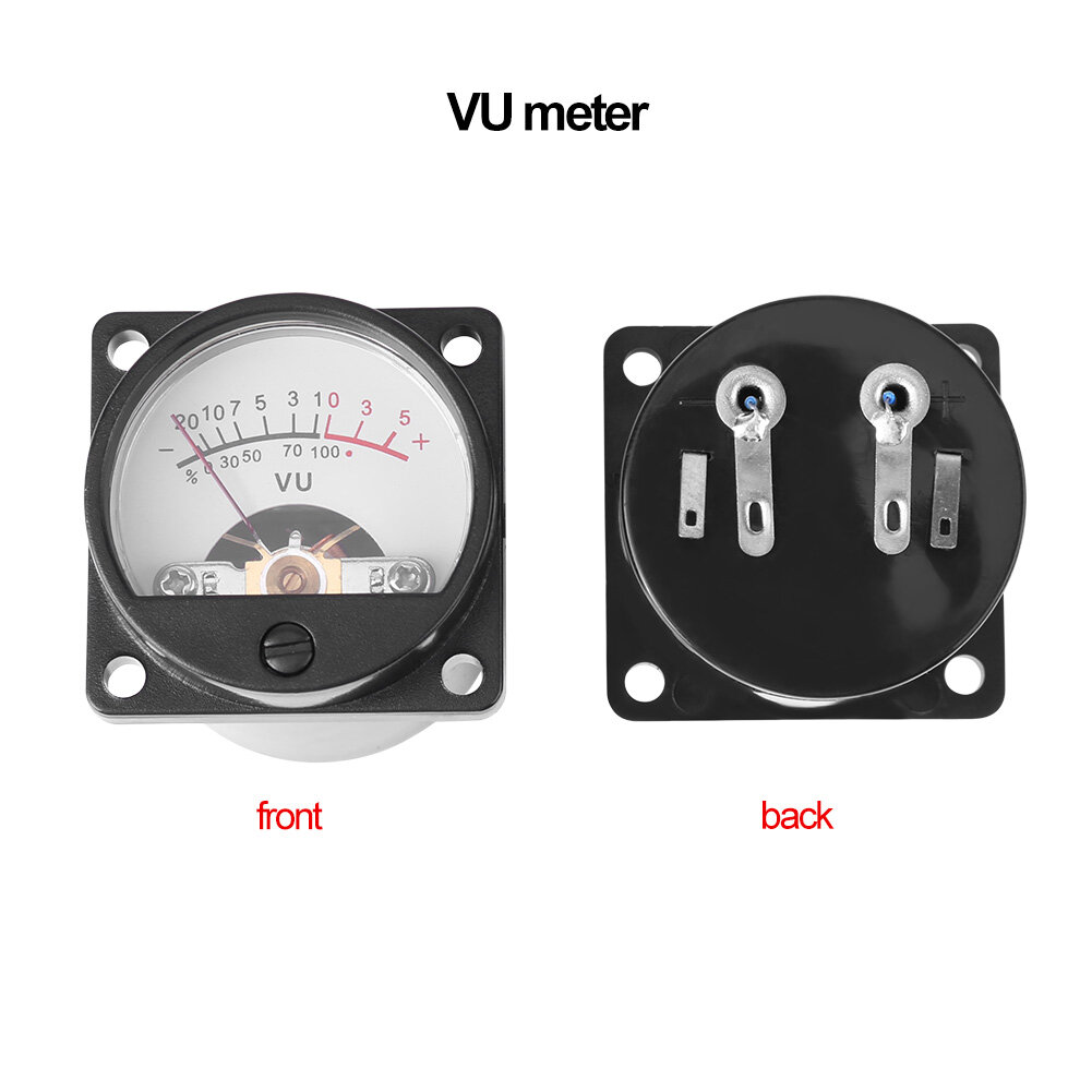 2x pcs VU Meter Warm Back Light Recording + Audio Level Amp with Driver Board
