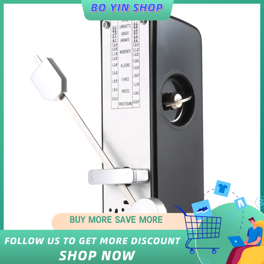 Portable Mini Mechanical Metronome Universal Metronome 11cm Height for Piano Guitar Violin Ukulele Chinese Zither Music Instrument