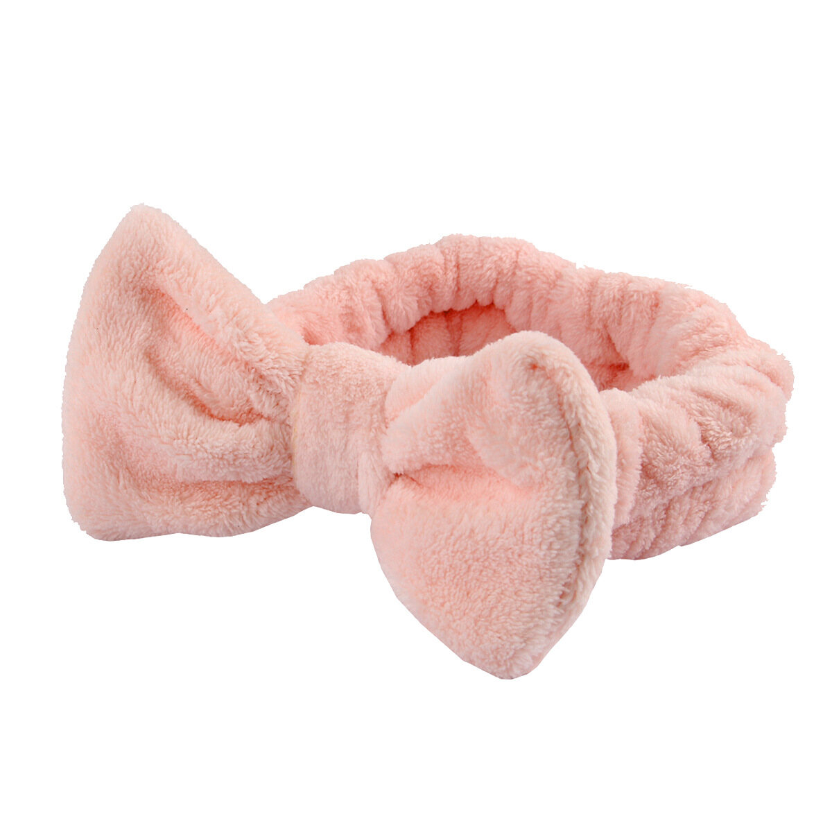 Elastic Headband Practical Headband Simplicity Plush Solid Color Cute