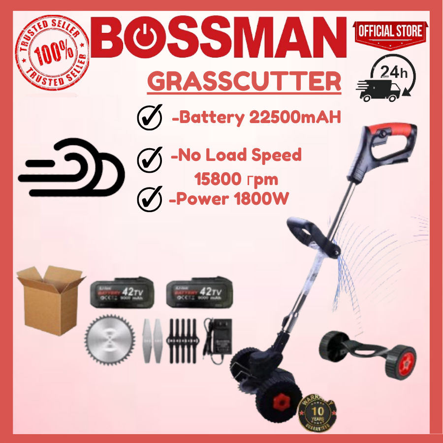 BOSSMAN 1800W Powerful Bosch Mesin Rumput Grass Cutter Machine ...