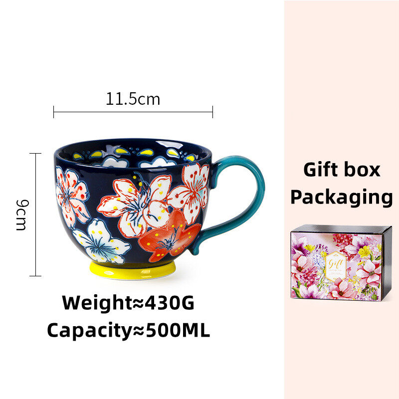 OMK American ceramic 500ML Breakfast cup mugs coffee