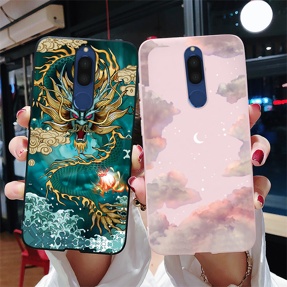 For Huawei Nova 2i / Huawei Mate 10 Lite Case Soft Silicone Dragon Snake Phone Cover For Huawei Nova 2i Casing