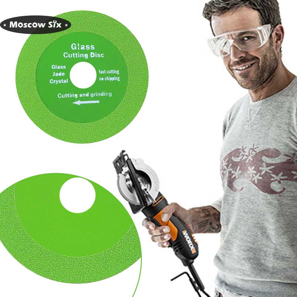 100mm Glass Cutting Disc Sprecise Sharp Diamond Chamfering Cutting Blade Ultra-thin Polishing Cutting Blade DIY Tool for Ceramic