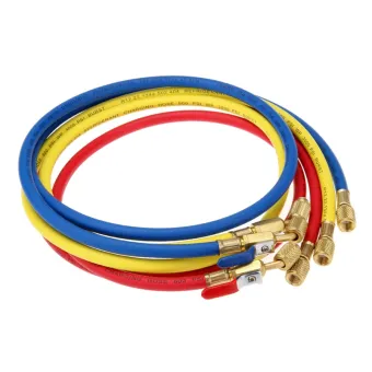 Pack of 3 ThreeH Refrigerant Charging Hoses 60 Car Air Conditioning Refrigeration Tube 1//4 and 5//16 SAE Hose Working Pressure 800PSI for R410A R12 R22