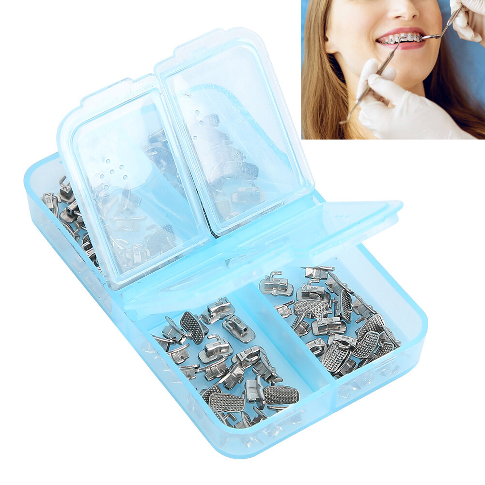 80pcs / Box Dental Buccal Tube 1st Molar Bonding Conv Dental Orthodontic Supplies Mbt