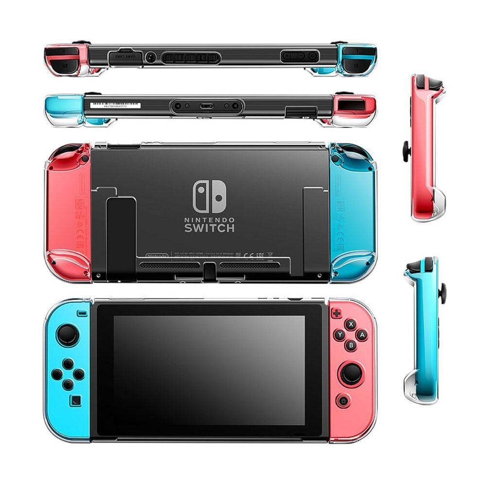 TOPZERO Ốp Bảo Vệ Trong Suốt PC Pha Lê Có Thể Tháo Rời Cho Nintendo Switch NS NX Ốp Lưng Cứng