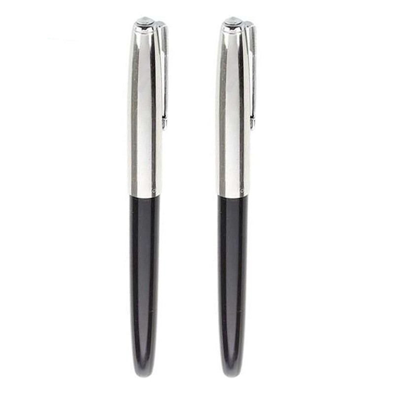 2x hero 616 fountain pen hooded golden nib black barrel small vintage