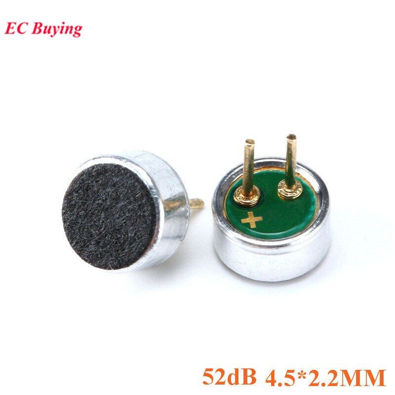 10pcs microphone 67 4.52.2mm mic condenser electret pickup 6x5mm 9x7mm 4.5x2.2mm 6x2.2mm mp3 accessories