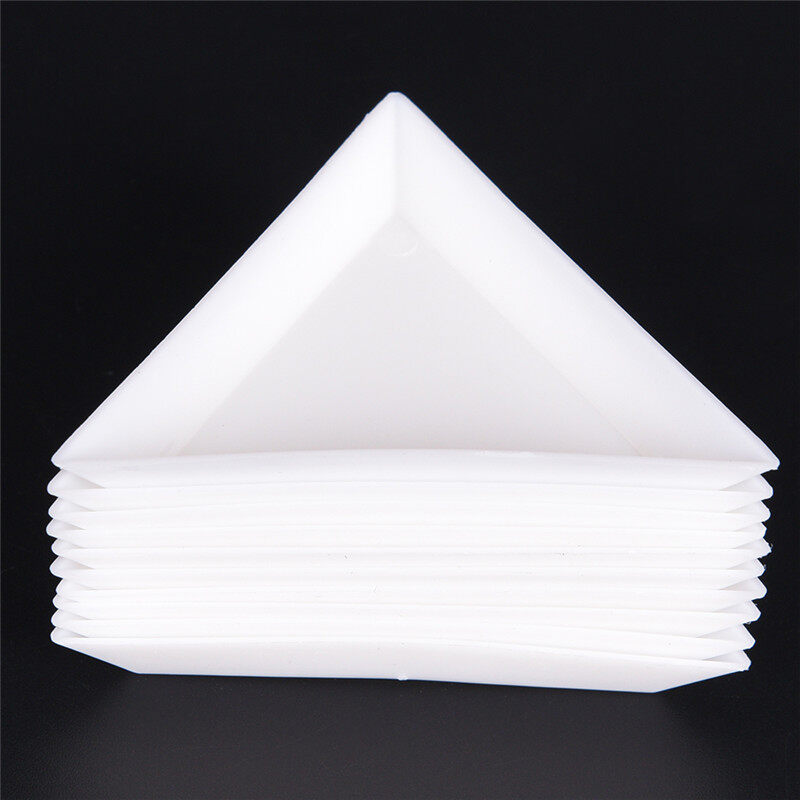 SILARA 10pcs Equilateral Triangle Plate For Jewelry Beads Storage Environmental plastic