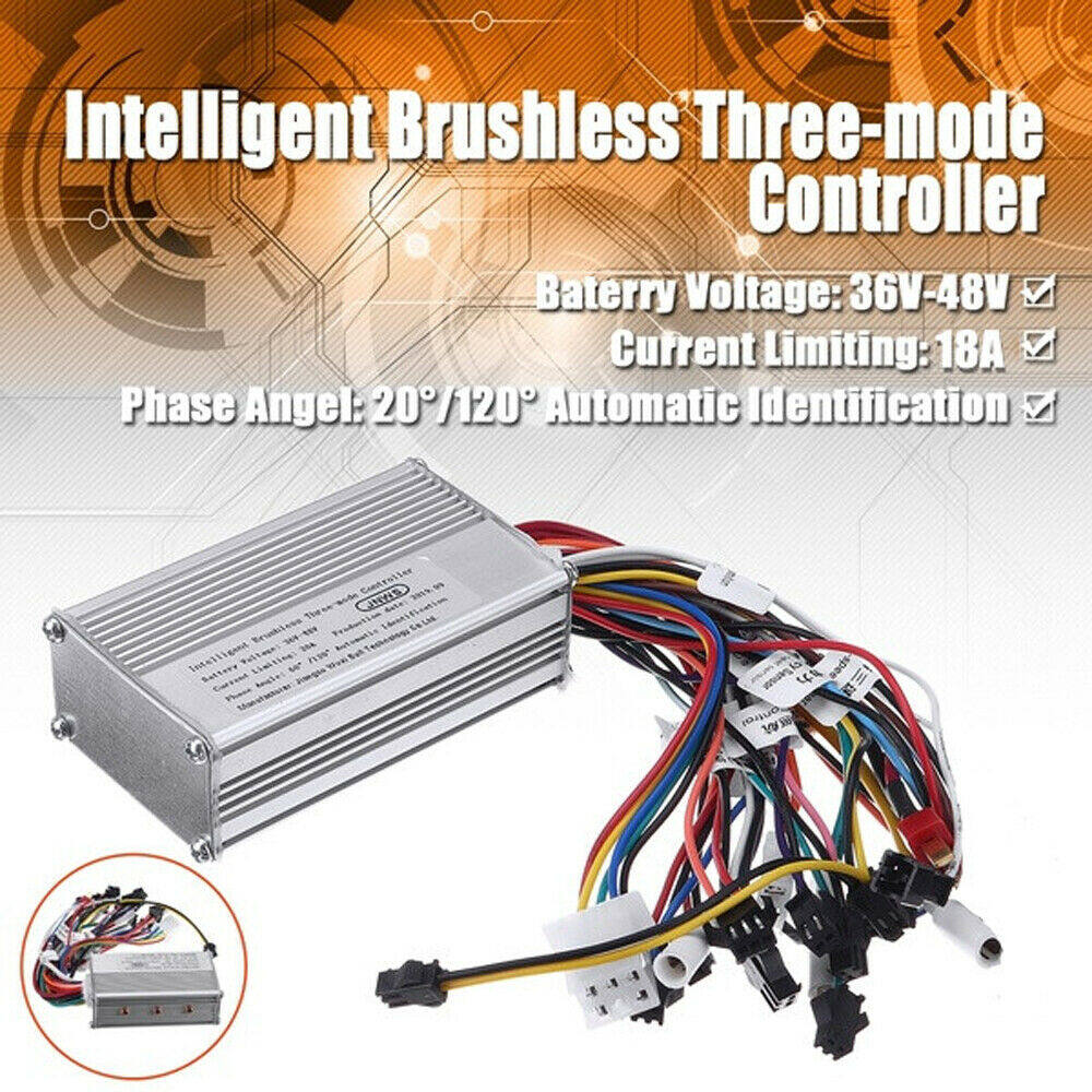 36V/48V Controller Electric For Bicycle DC Motor 350W