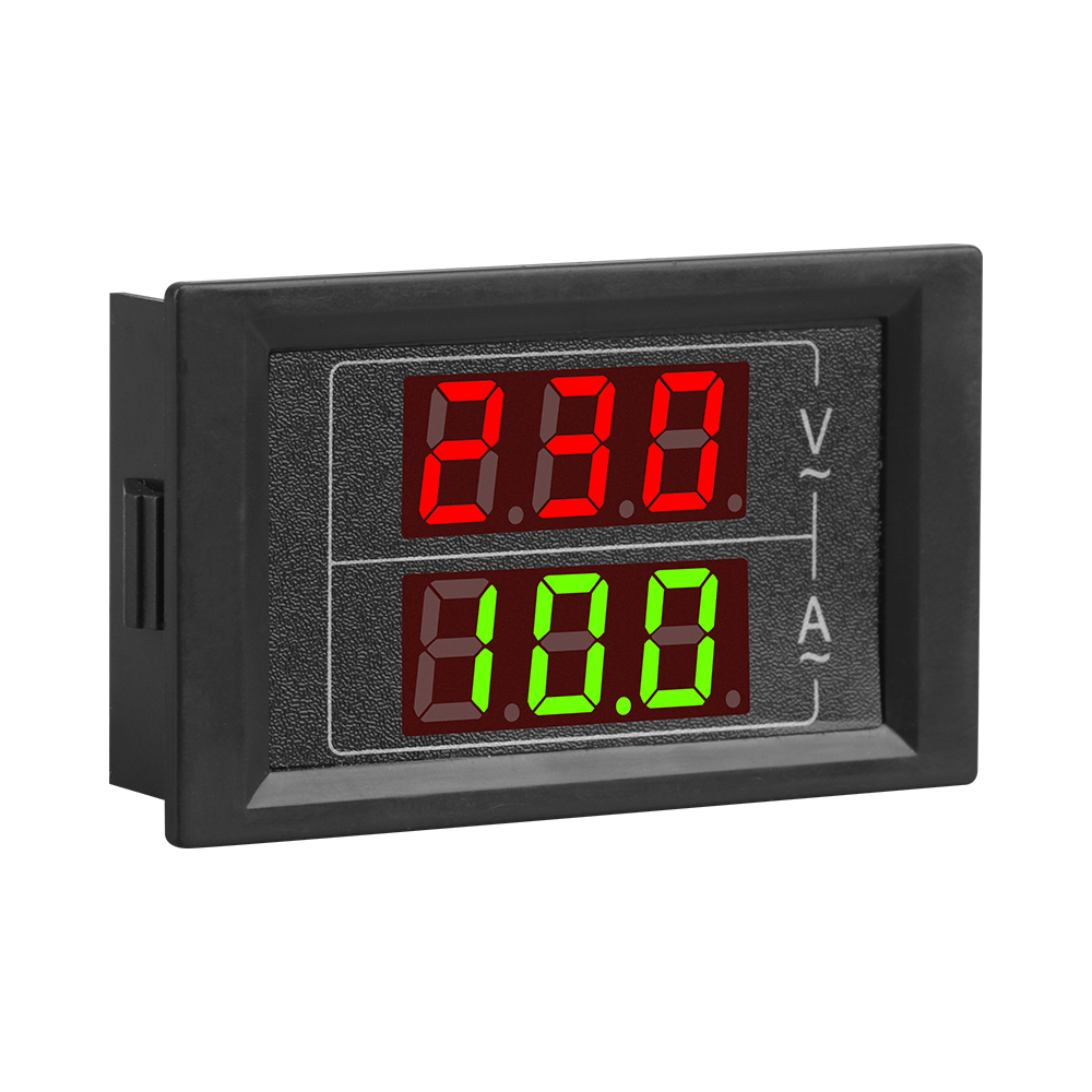 Aideepen Đồng hồ đo vôn Ampe AC 500V 100A Vôn kế kỹ thuật số bảng Ampe kế 2 Điện áp dây amperage Máy Đo Máy kiểm tra với máy biến dòng