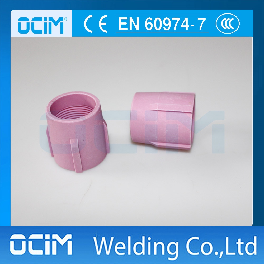 5ชิ้น53N89 Tig อลูมินาหัวฉีดแก๊สเลนส์พอดี Tig เชื่อมไฟฉายสิ้นเปลือง PTA ...