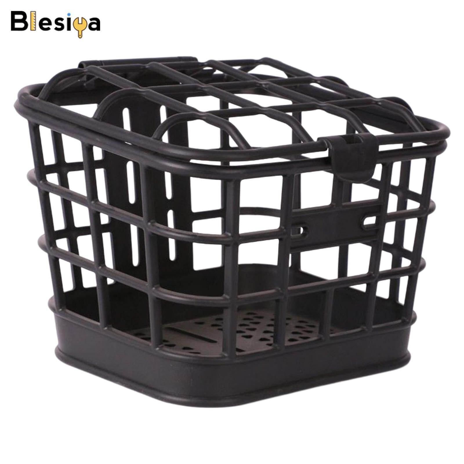 Blesiya Front Basket with Lid Hanging Black Cycling Baskets for Bike Traveling Sport