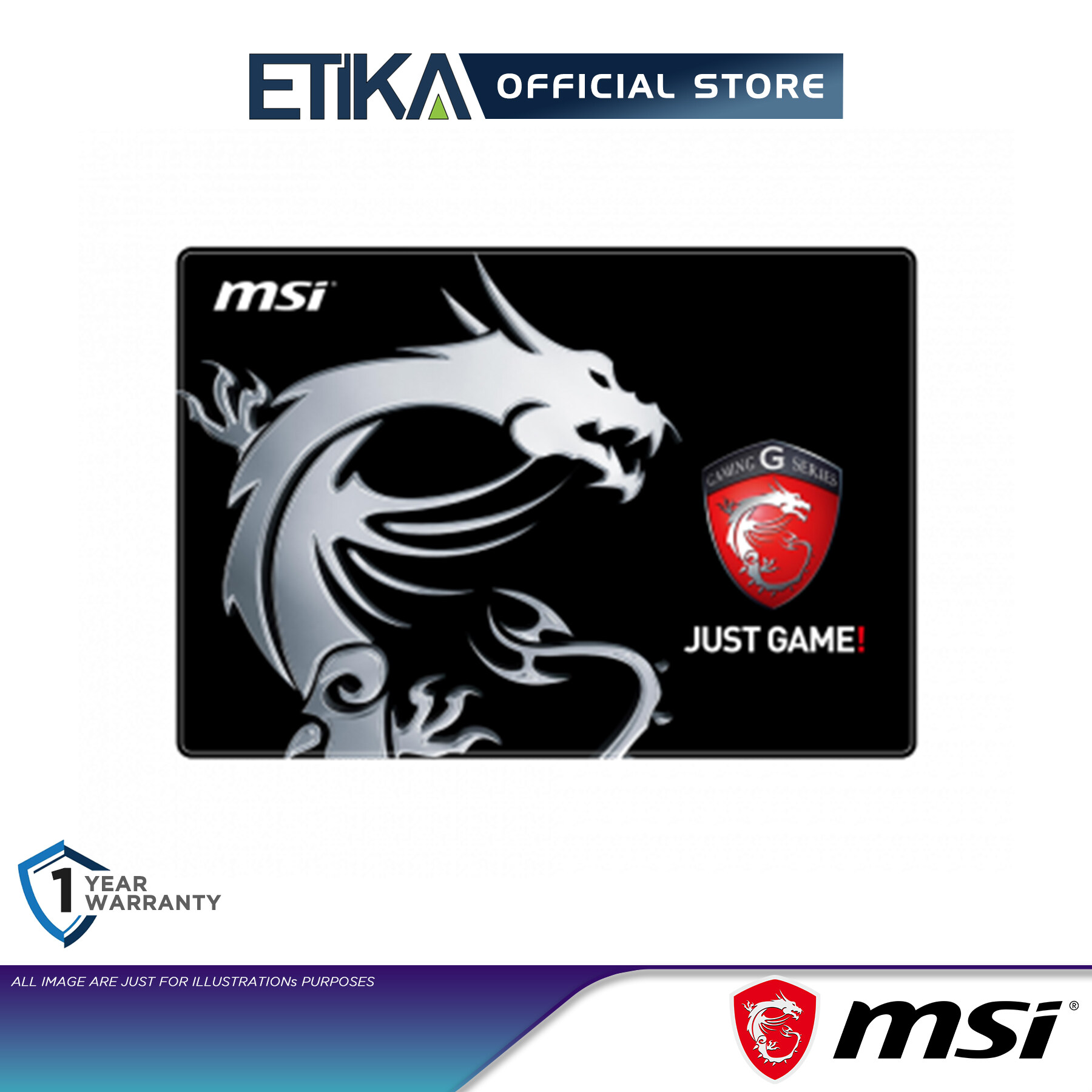 msi just game mouse pad