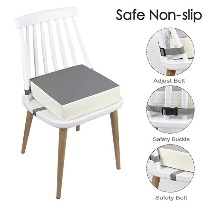 Kids Infant Portable Dismountable Adjustable Highchair Booster Cushion Toddler Booster Seat Cushion Chair Increasing Cushion