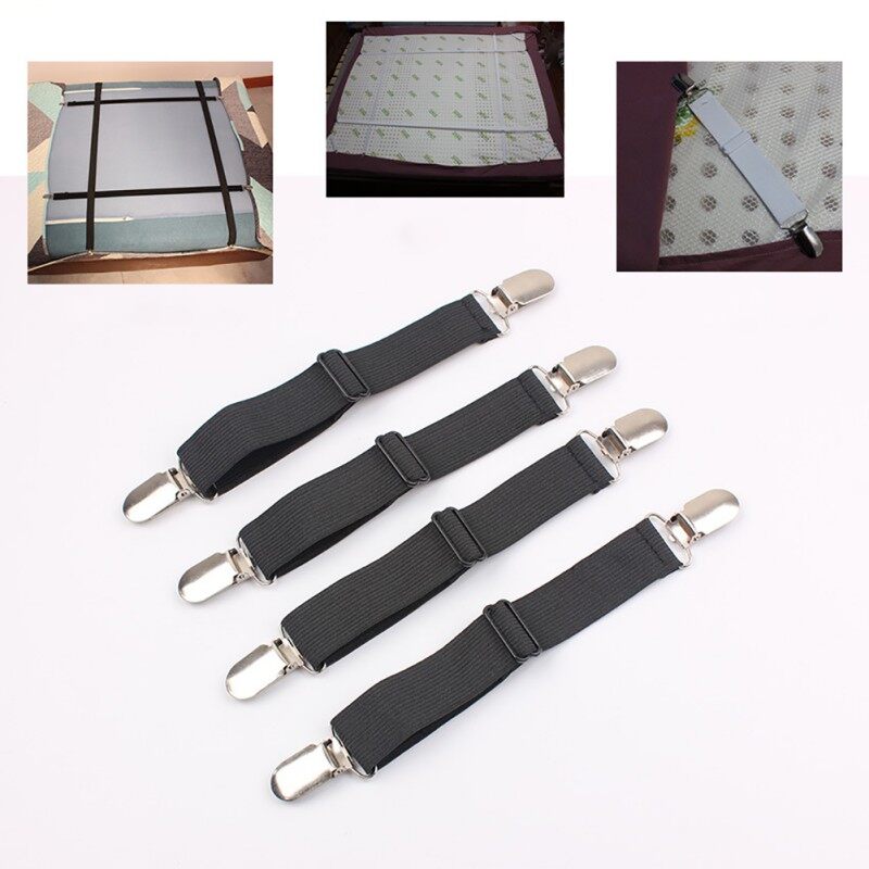 4 Pcs Adjustable Elastic Mattress Cover Corner Support Clip Bed Sheet