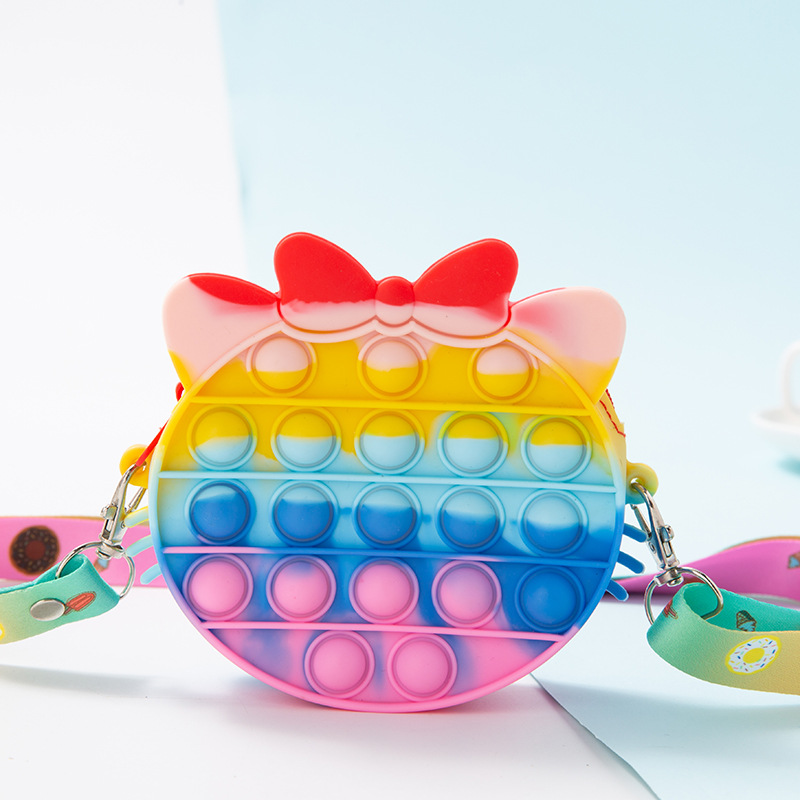 2IN1 Popper Sensory Pop It Silicone Push Bubble Stationery Storage 2IN1 Popper Sensory Pop It Silicone Push Bubble Stationery Storage