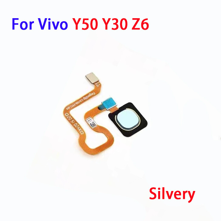For Vivo Y50 Y30 Z6 Back Home Button Fingerprint Scanner Sensor Return Key Flex Cable touch ID Repair Parts
