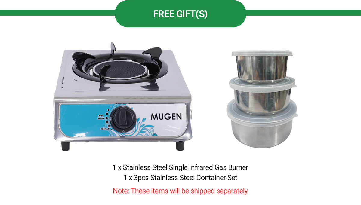 Mugen glass top online infrared gas cooker 2.0