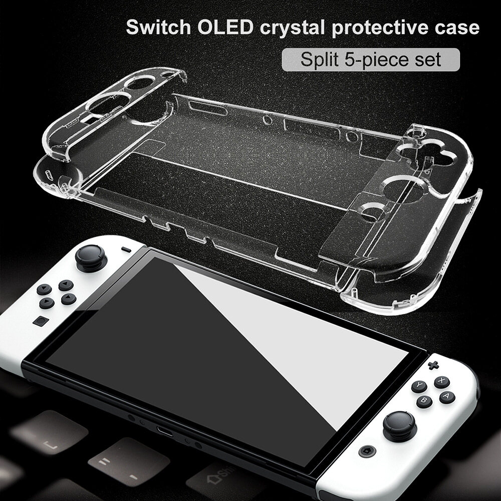 TOPZERO Ốp Bảo Vệ PC Cứng Trong Suốt Cho Nintendo Switch Ốp OLED NS Bộ Điều Khiển Máy Tính Bảng Trong Suốt Phụ Kiện Nintendo Switch