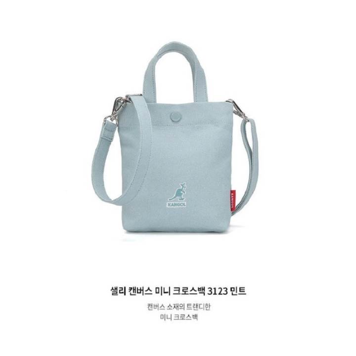 Kangol canvas kangaroo cross-border export one-shoulder handbags simple art Korean version of the cross-body Kangol portable